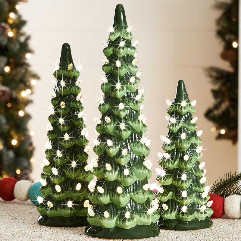 Christmas Tree Table Decoration — Atmospheric Light Completely Wireless 3-Piece Set