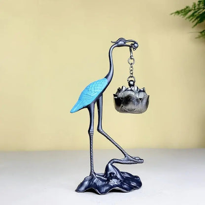 Lotus Crane Decoration & Aroma Diffuser – For Relaxed Senses & Warm Ambience