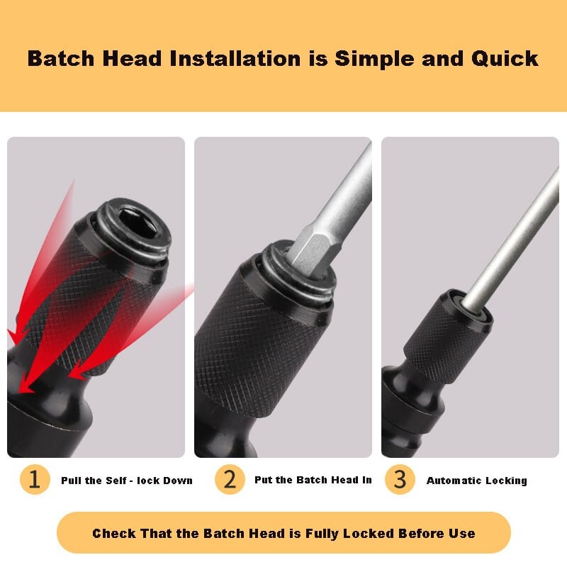 Conversion Head — Fast Bit Change with Secure Hold