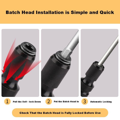 Conversion Head — Fast Bit Change with Secure Hold