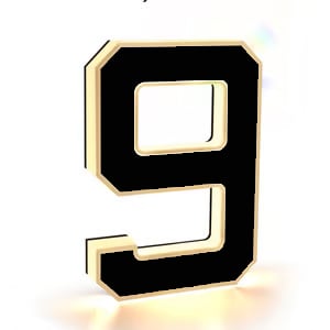 Solar-Powered House Number Light — Stylish Visibility at Night