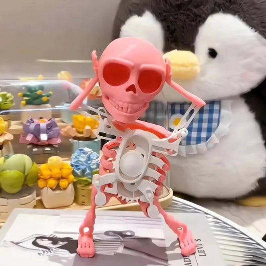 Dancing Skeleton Figure – Glowing Dance Decoration with Playful Glow