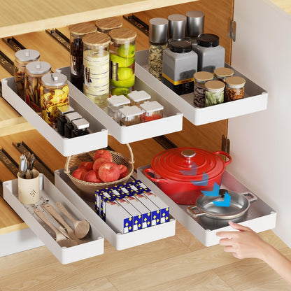 Pull-Out Cabinet Organizer — No Difficult Assembly Needed