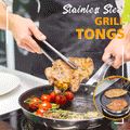 Stainless Steel Grill Tongs for Secure and Firm Grip