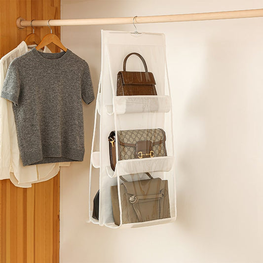 Double-sided Hanging Storage Bag – Six-layer Organizer for Handbags