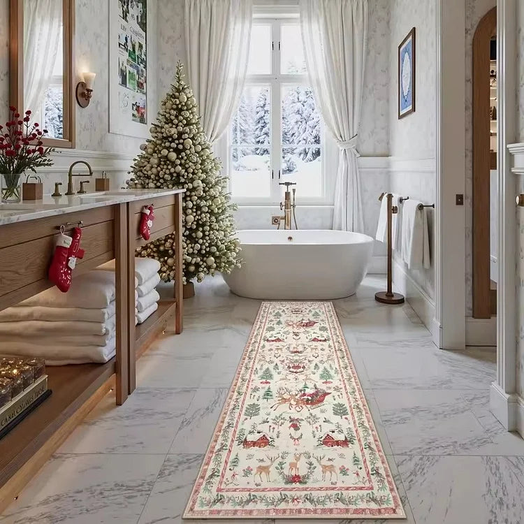 Christmas Carpet Wonderland — Non-slip & cozy for children & guests