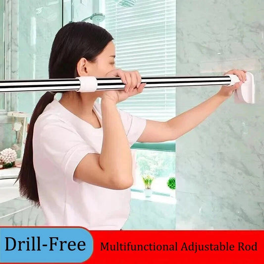 Adjustable Drill-Free Rod – Stainless Steel Curtain Rod