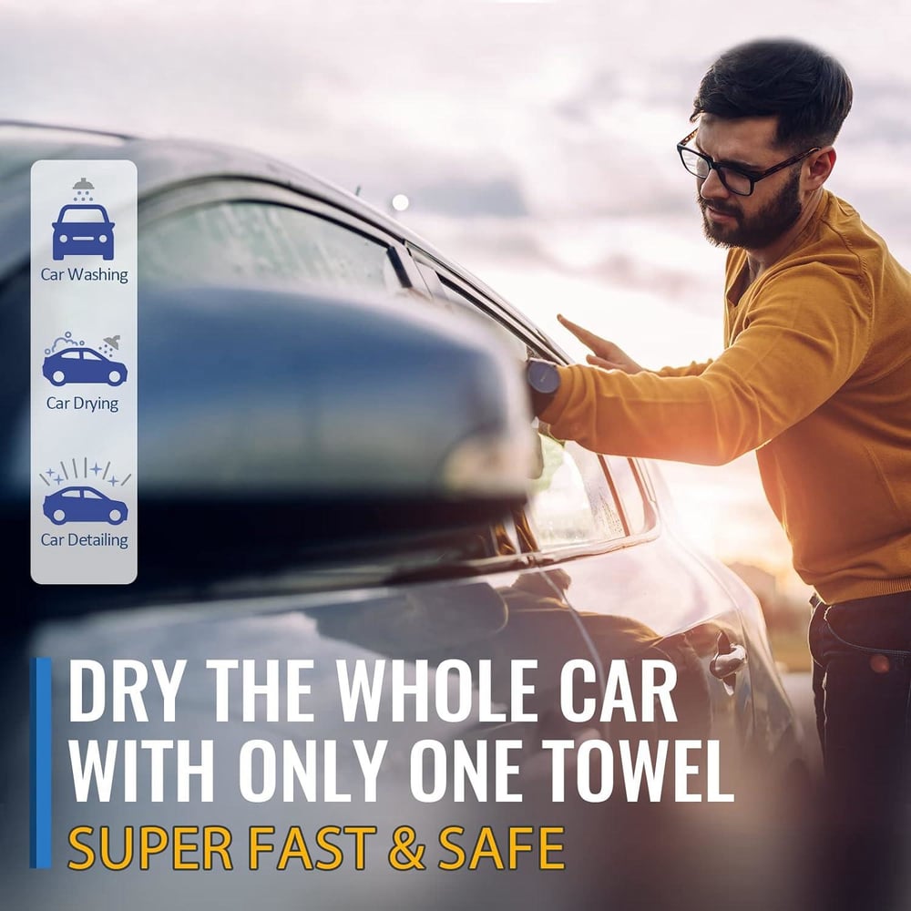Car Drying Cloth Microfiber — Gentle on Paint, Glass & Interior