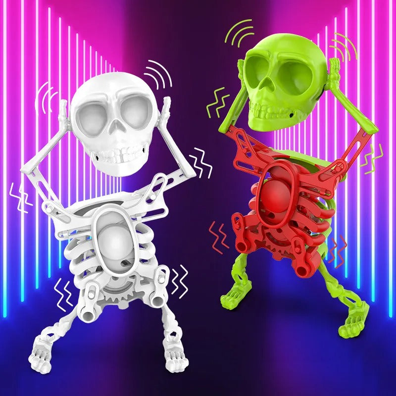 Dancing Skeleton Figure – Glowing Dance Decoration with Playful Glow