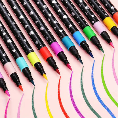 Brush Pens – Vibrant Artworks with Sparkling Shine