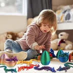 3D-Printed Dragon Egg Toy with Movable Dragon