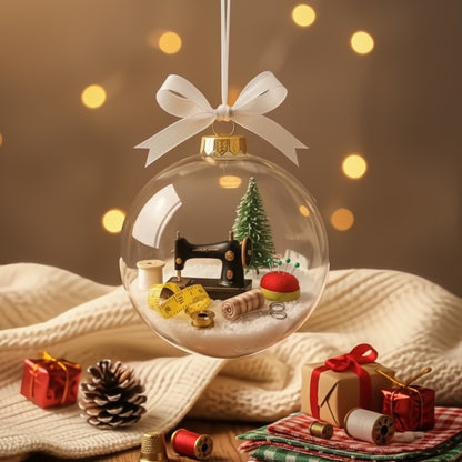 Sewing Snow Globe Ornament Adds Charm to Your Holiday Décor