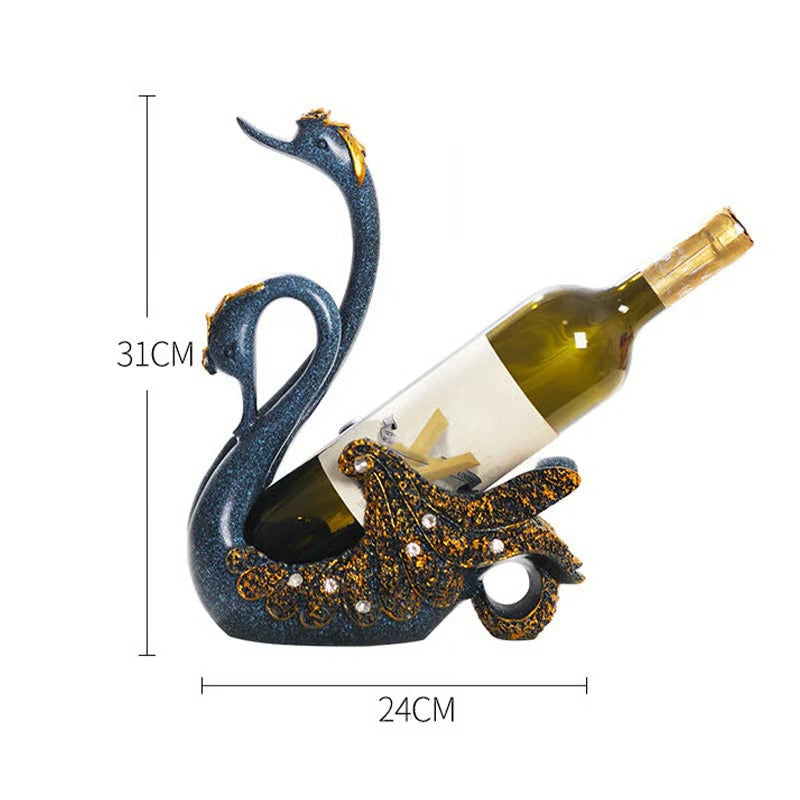 Swan Wine Bottle Holder Rack Mivoza Deutschland