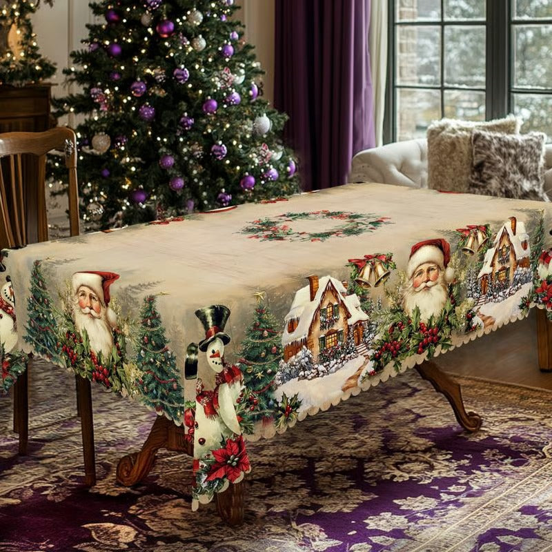 Christmas Tablecloth — Durable, Easy-Care & Colorfast