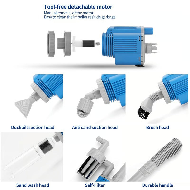 360GPH Electric Aquarium Gravel Cleaner Mivoza Deutschland