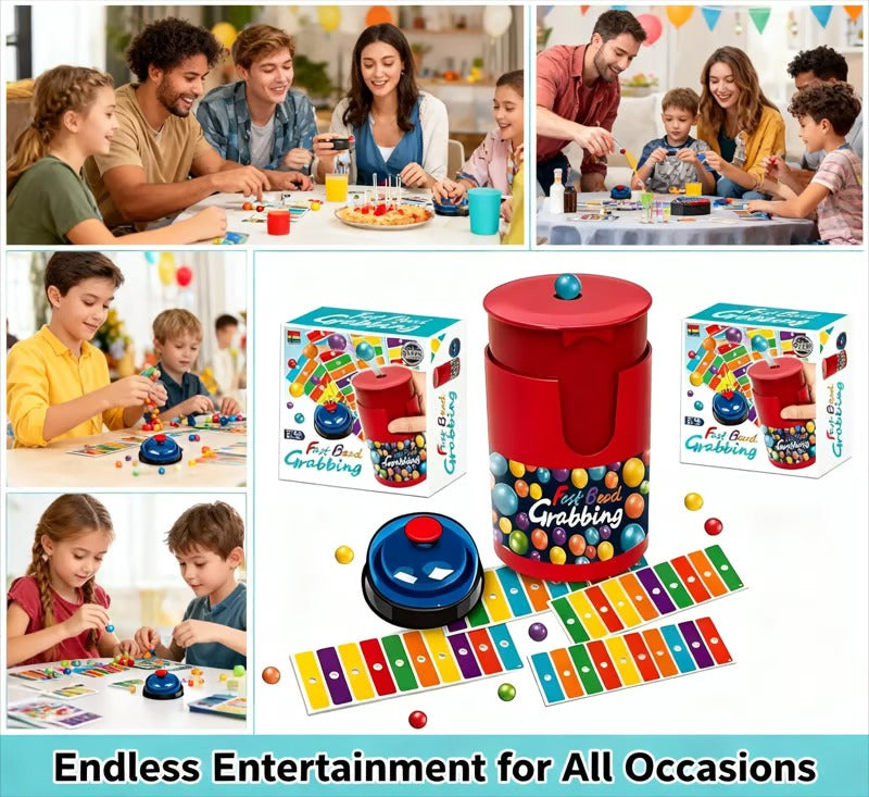Bead Grabbing Match Color Game — Compete, Laugh & Win Together