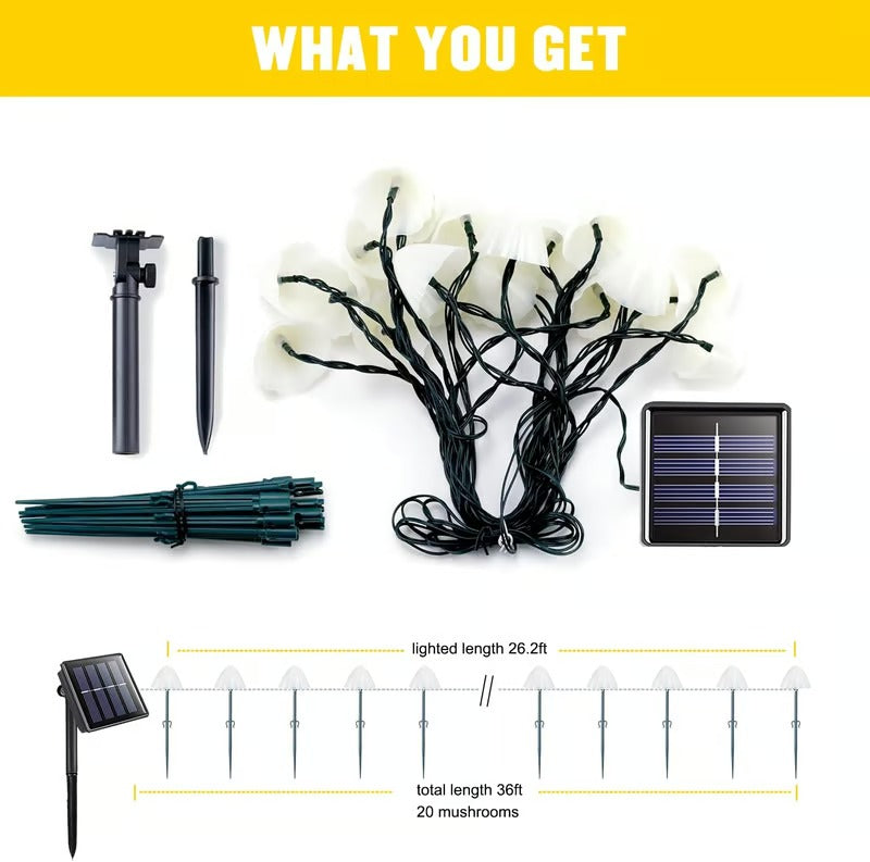 Solar Small Mushroom Lamps Mivoza Deutschland