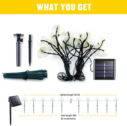 Solar Small Mushroom Lamps Mivoza Deutschland