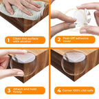 Baby corner protectors — Soft pads against bumps on furniture edges 8-piece set