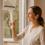 3-in-1 Window Squeegee with Spray Function – Streak-Free Glass in One Go