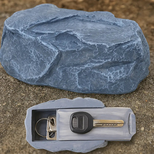 Fake Rock Key Hider – Outdoor Weatherproof Hidden Key Holder for Garden or Porch