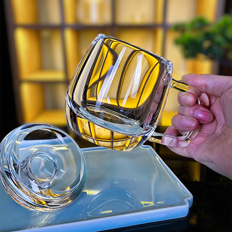 Crystal Quartz Cup – Handmade Gemstone Mug from Clear Quartz | Energetic Drinking Vessel for Balance & Well-being (4 Pieces)