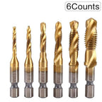 3 In 1 Spiral Tap Hex Shank Drill Bit Set Mivoza Deutschland