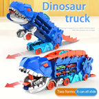Dinosaur Transporter – Foldable Racing Track with Metal Cars