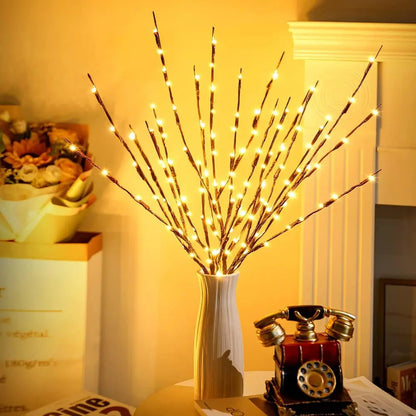 Battery-operated adjustable LED branch decoration ambient lighting (20 pieces)