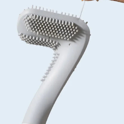 Hygienic silicone toilet brush