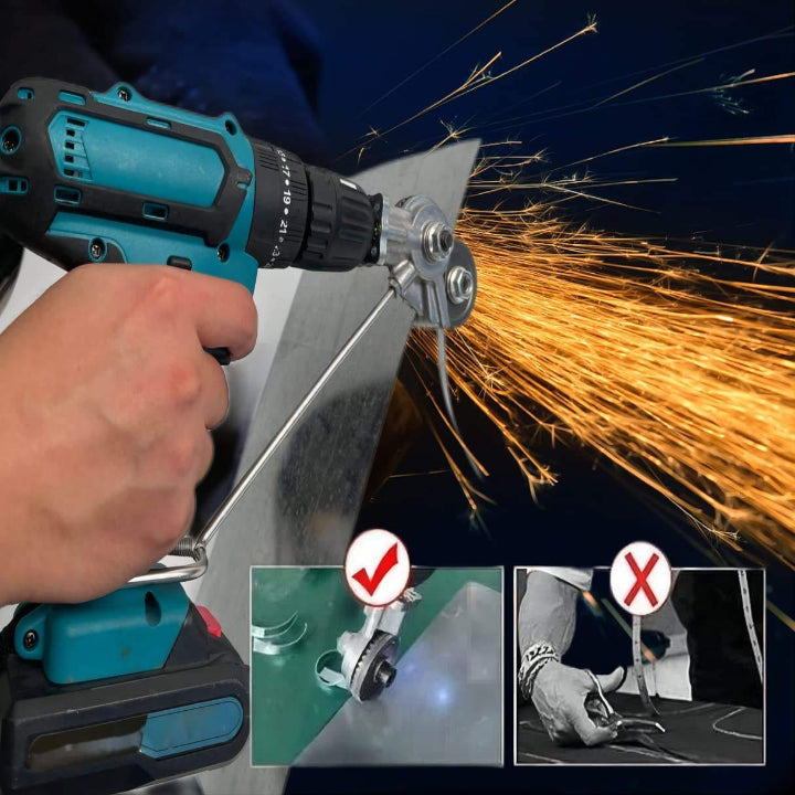 Metal Cutter Drill Attachment for Clean Cuts