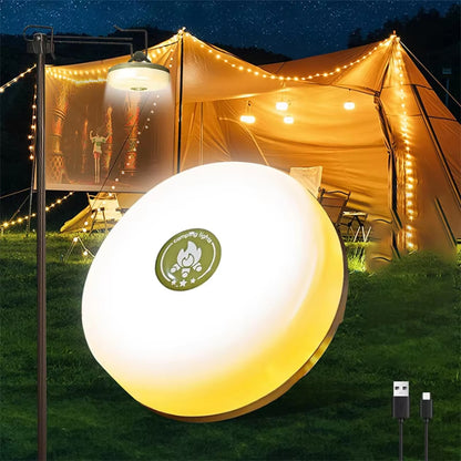 4-in-1 LED Camping Lamp with USB Power Bank