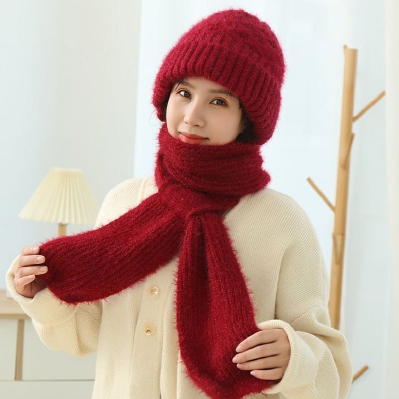 🎄 - Winter Versatile Knitted Hooded Scarf for Women Mivoza Deutschland