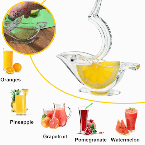 Bird-shaped Lemon Juicer – Compact Citrus Press with Easy Grip