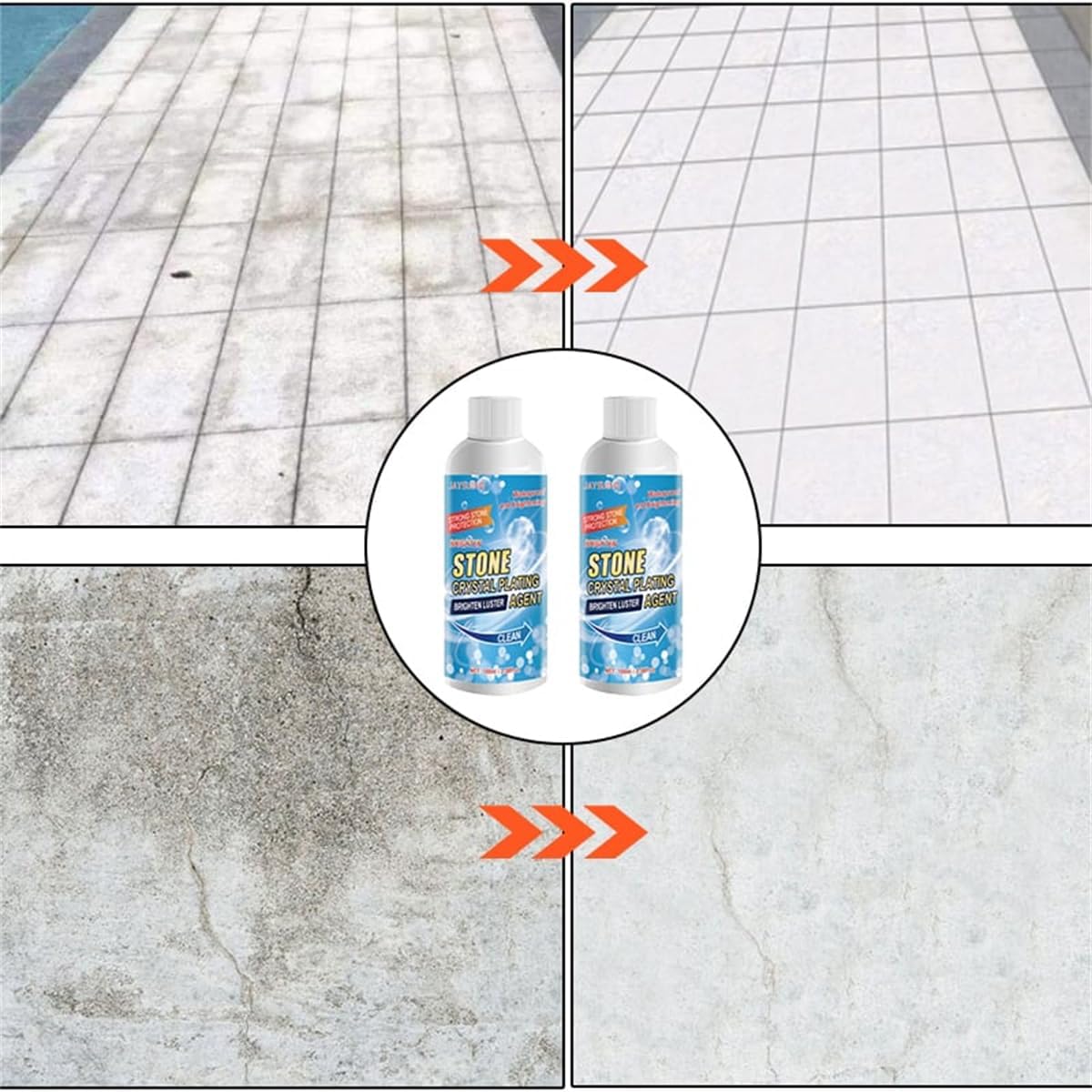 Stone care product — natural shine without chemical loss