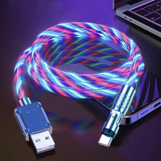 Rotatable Charging Cable — 540° Fast Charging with LED Light