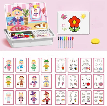 Magnetic Puzzles Face Dress Up Travel Game Double Side Preschool Educational Learning Toy for Kids Mivoza Deutschland