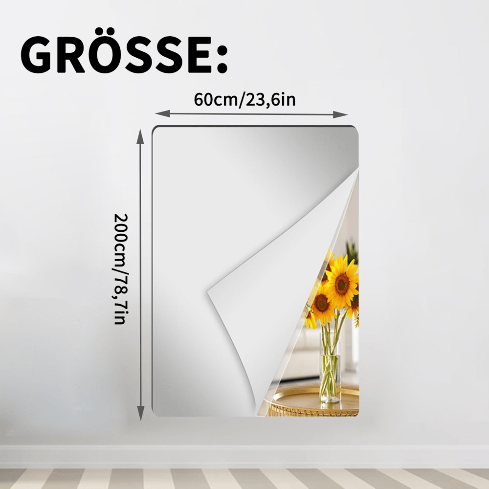A mirror that won't break - self-adhesive mirror films🥰❤️ Zorenza