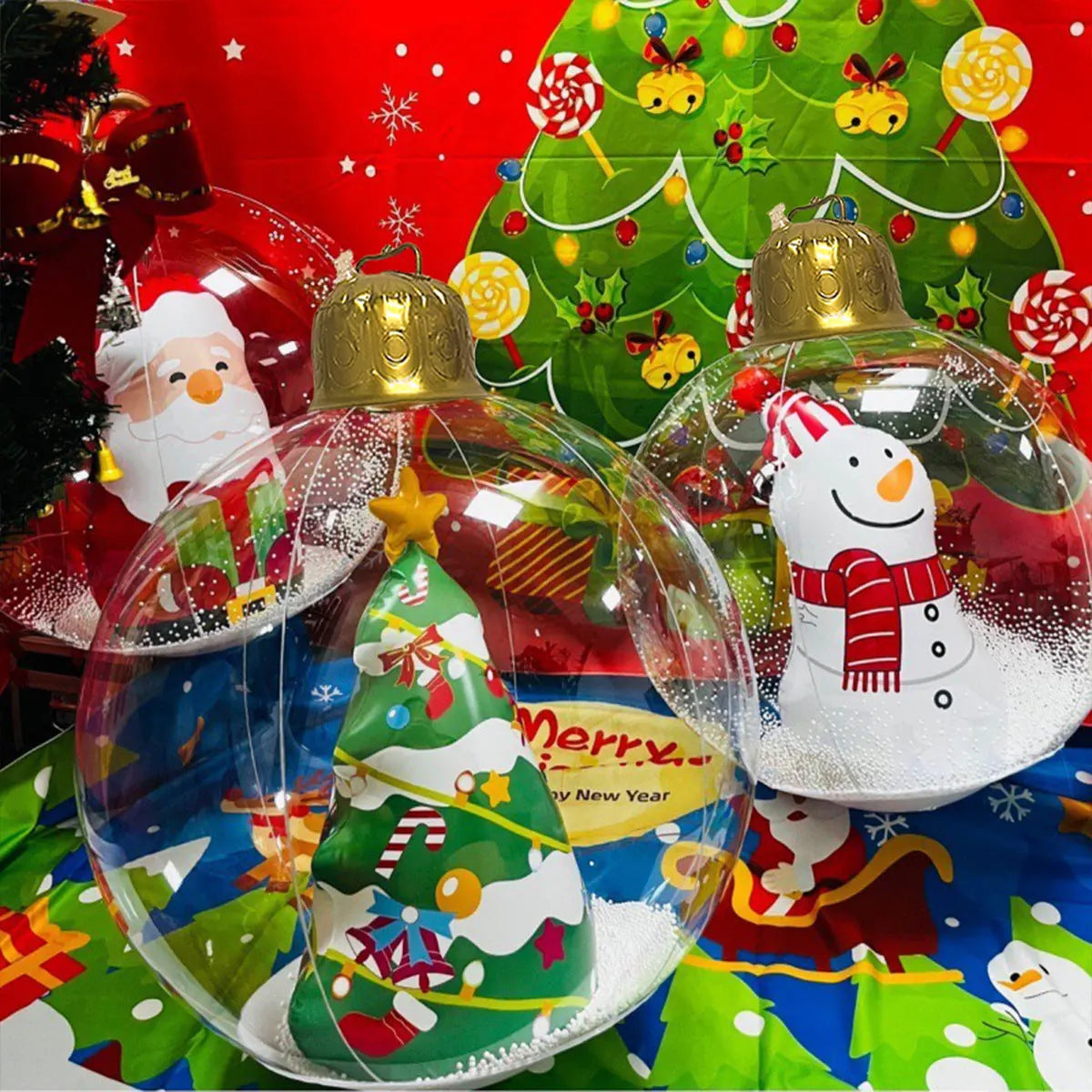 FestivaLuxe™ — Weatherproof Giant Inflatable Ornaments