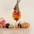 Fall Gnome Door Hanger – Cozy Maple Leaf Front Door Decor