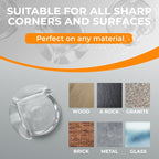 Baby corner protectors — Soft pads against bumps on furniture edges 8-piece set