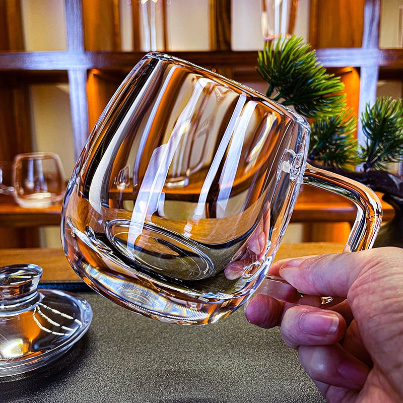 Crystal Quartz Cup – Handmade Gemstone Mug from Clear Quartz | Energetic Drinking Vessel for Balance & Well-being (4 Pieces)