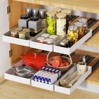 Pull-Out Cabinet Organizer — No Difficult Assembly Needed