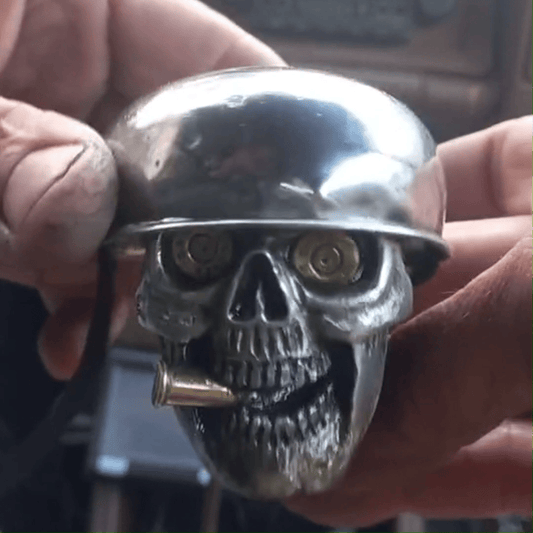 Skull Soldier Gear Shift Knob made of Chrome Alloy