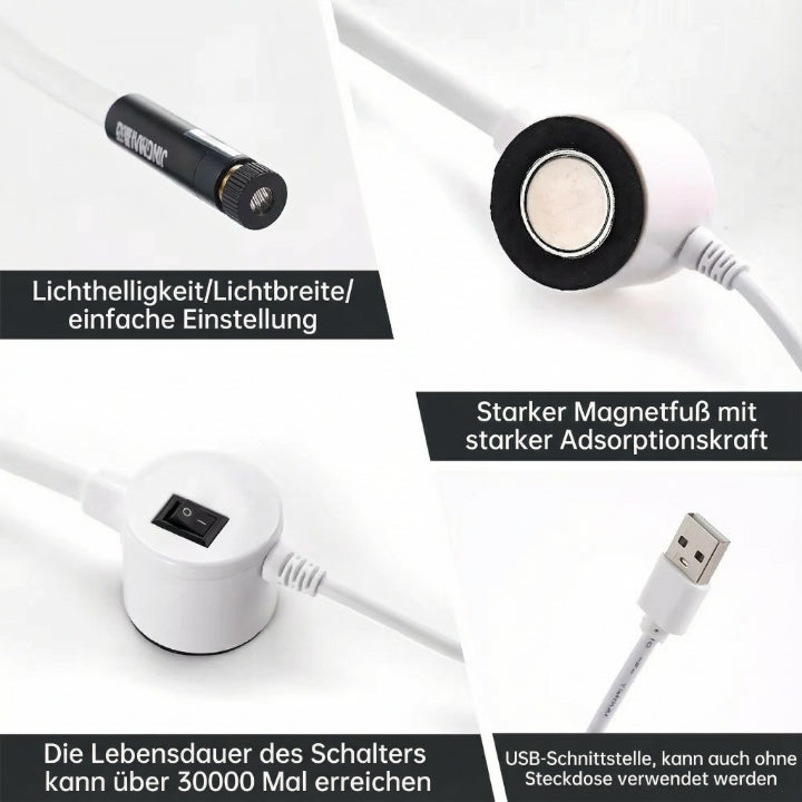 Magnetische Nähhilfe mit Licht