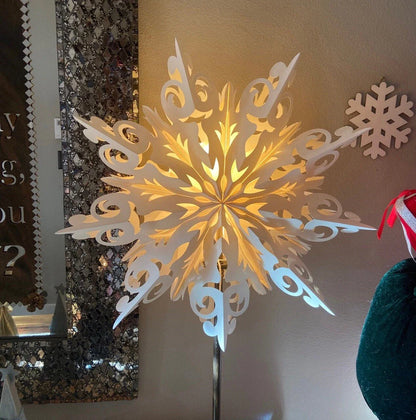 Schneeflocken-Weihnachtslaternen — Romantischer Charme für weiße Weihnachten Mivoza Deutschland