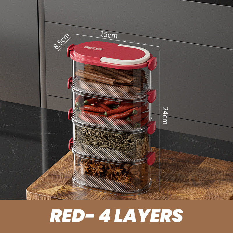 Stackable Spice Rack – Stay Fresh, Access Quickly