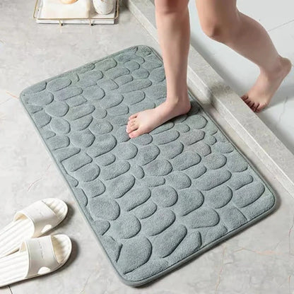 Soft Pebble Bath Mat – Cozy & Quick-Dry