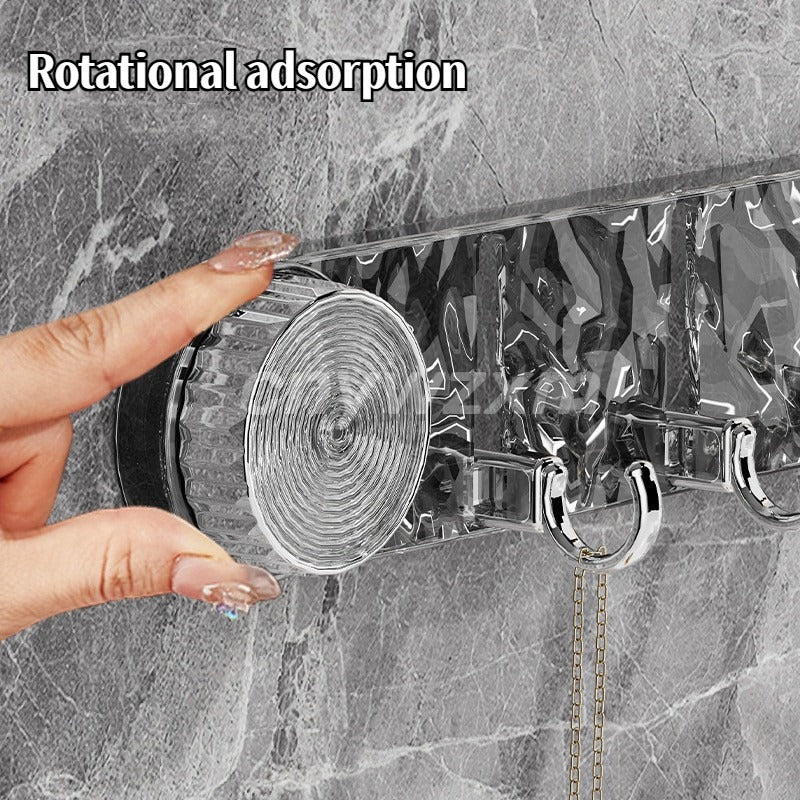 Rotatable Suction Cup Hook Rack — Quick Setup & Sleek Home Solution