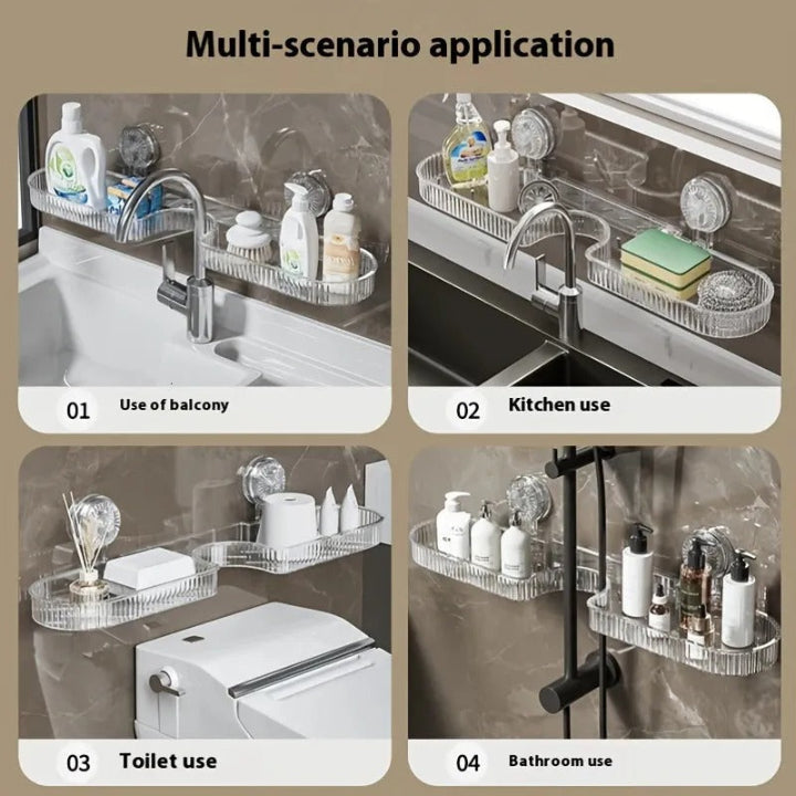 Wasserhahn-Regal mit hoher Tragkraft — Hält schwere Pflegeprodukte zuverlässig Mivoza Deutschland